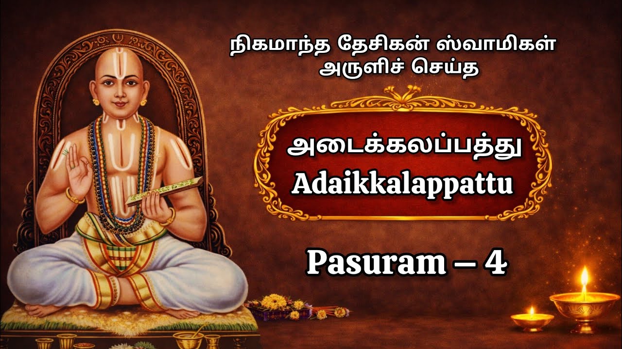 Adaikkalapattu (அடைக்கலப்பத்து) | 4ம் பாசுரம் விளக்கம் | Swami Vedanta Desikan | Shyam S Krishnan