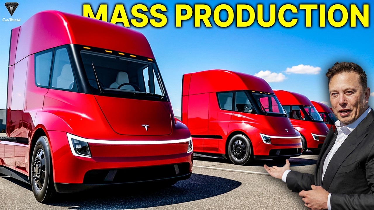 Грузовик Tesla Semi сокрушает всех конкурентов благодаря невероятным характеристикам, дизайну и э...