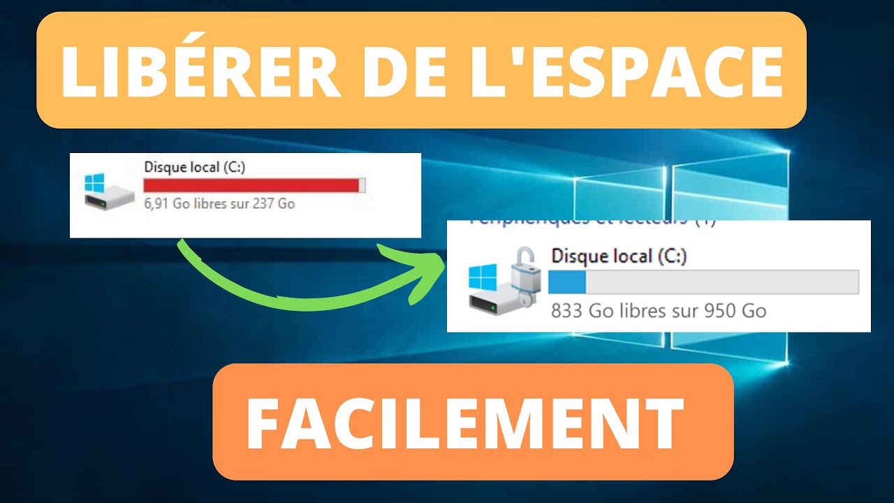 COMMENT LIBÉRER DE L'ESPACE DISQUE DUR SUR SON PC ? - YouTube