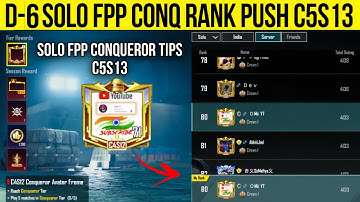 Solo fpp rank push C5S13 | Solo fpp conqueror Tips #solofppconqueror #solofpprankpushtoconqueror