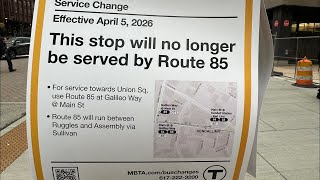 FINAL DAYS of the Original Route 85 (MBTA Bus Ride)