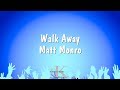 Walk Away - Matt Monro (Karaoke Version)