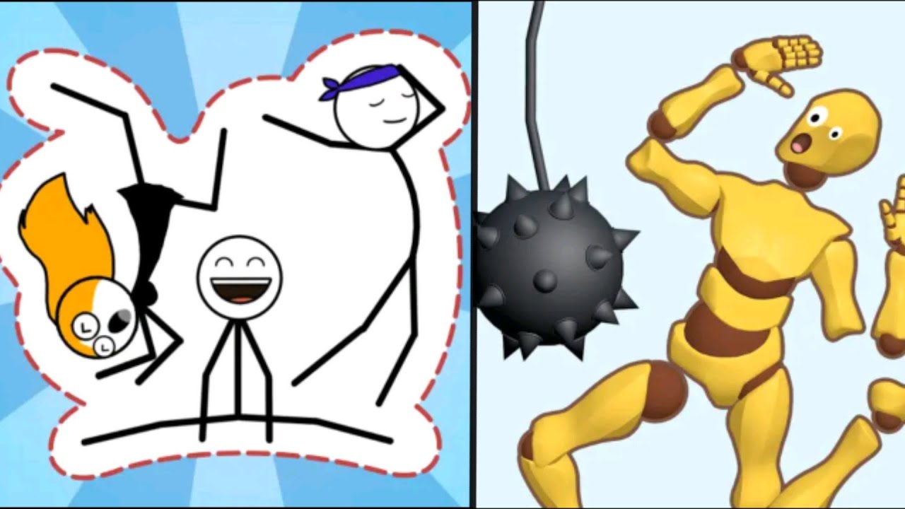 Satisfying Mobile Games RAGDOLL BREAK vs POSE MASTER,Level Up Big Update Funny Gameplay.Part#33.