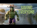 Unbelievable Hulk Saves Villagers from Raging Flood 😱💪