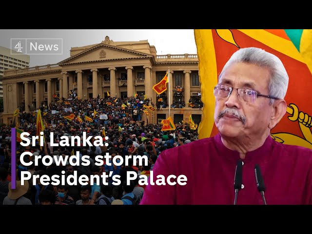 Revolution in Sri Lanka: President Rajapaksa flees as protestors storm his palace class=