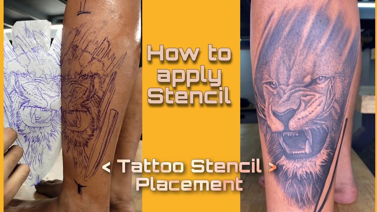 How to Properly place a Tattoo Stencil #fyp #foryoupage