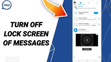 How To Turn Off Lock Screen Of Messages On Imo app