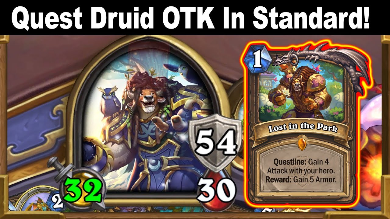 Best Quest Druid Deck In Standard I Made! Instant OTK! Voyage to the Sunken City | Hearthstone