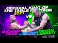 OFFICIAL KING OF THE TABLE FOOTAGE 2021 - DEVON LARRATT vs MICHAEL TODD + VIDEO FROM DEVON'S CORNER