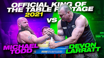 OFFICIAL KING OF THE TABLE FOOTAGE 2021 - DEVON LARRATT vs MICHAEL TODD + VIDEO FROM DEVON
