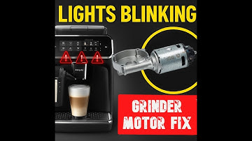 Philips LatteGo 3 Lights Blinking? Grinder Motor & Valve Fix!