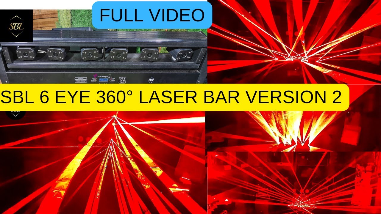 SBL 6 EYE RED POINTER SPREAD 360° led LASER Light price disco DJ Light