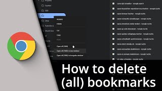 How to delete all bookmarks on Chrome ✅ Tutorial