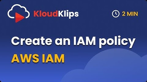 Create customer managed IAM policy