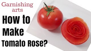 How to make  Tomatoes rose │full video step by step - guide for beginners ? food stand out