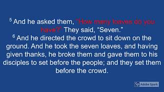 Bible Chapters: Mark 8 (ESV)