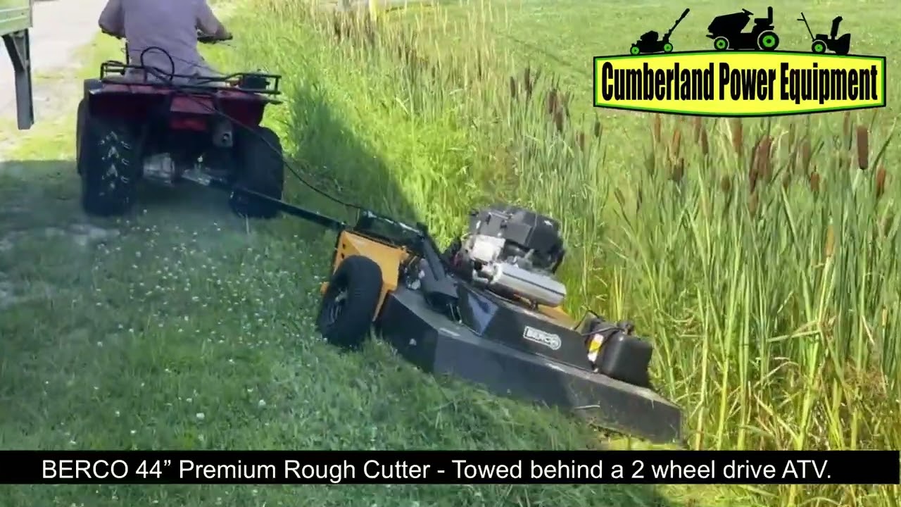 Ditch mowing with a BERCO 44” Premium Rough Cutter