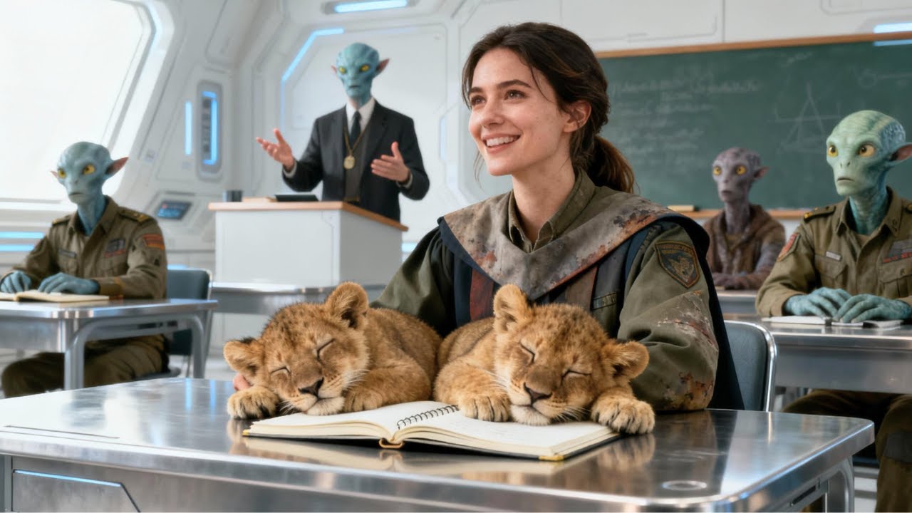 The Instructor Paused the Lesson — The Predator Cubs Were Sleeping Across a Human’s Notebook | HFY