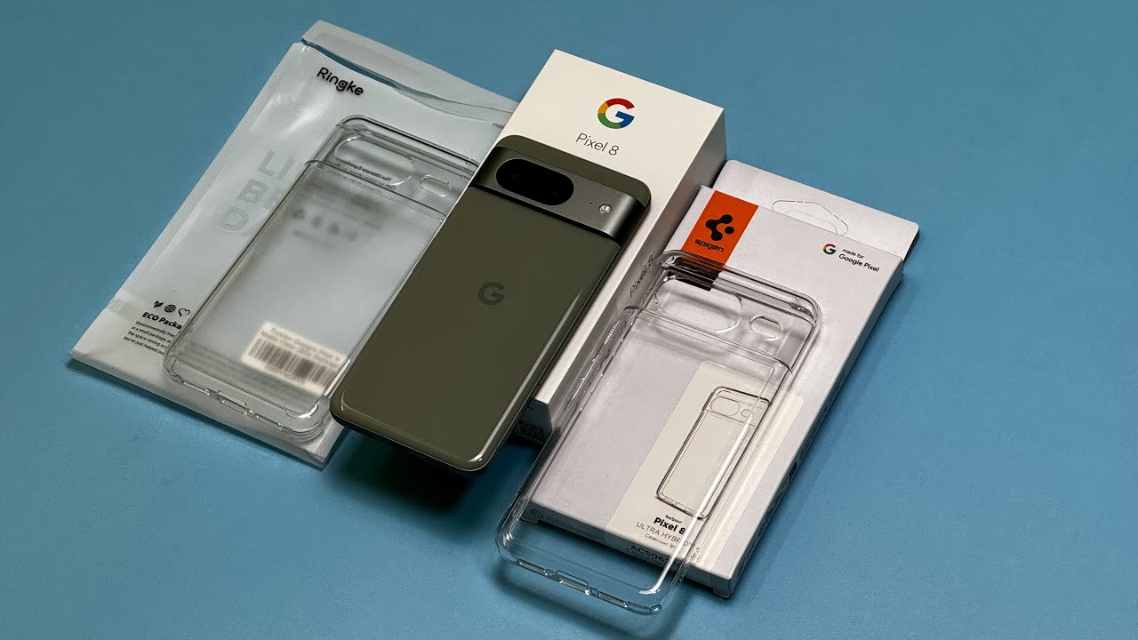 Spigen Ultra Hybrid & Ringke Fusion Clear Case For Pixel 8 Hazel 