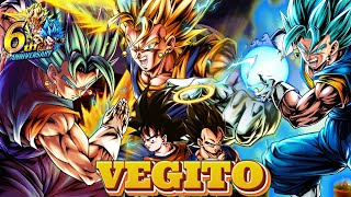 "Breaking Limits: LF Vegito Fusion Units in Dragon Ball Legends 6th Anniversary!"