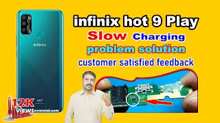 infinix hot 9 play slow charging problem solution