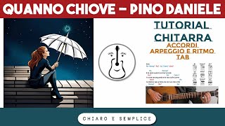 Quanno chiove (Pino Daniele) - Tutorial chitarra - Arpeggio e ritmo