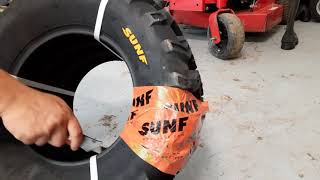 Sunf A001 21x7-10 Off Road ATV Tires on Zero Turn Review