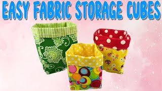 Easy Fabric Storage Cubes | The Sewing Room Channel