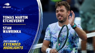 Tomas Martin Etcheverry vs. Stan Wawrinka Extended Highlights | 2023 US Open Round 2