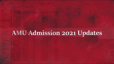 AMU Admission 2021-22 updates और बचे हुए कोर्स के टेस्ट कब होंगे 🔥 | AMU Entrance Exam 2021 dates
