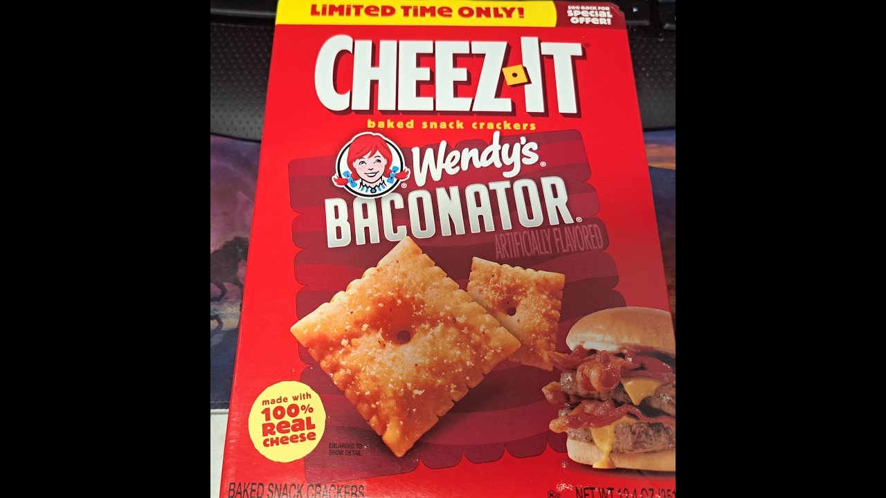Limited Edition Cheez-Its Baconator Flavored Cracker's Taste Test and Review