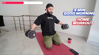 5 MINUTE MORNING WORKOUT (Shoulder, Biceps, Abdominal)