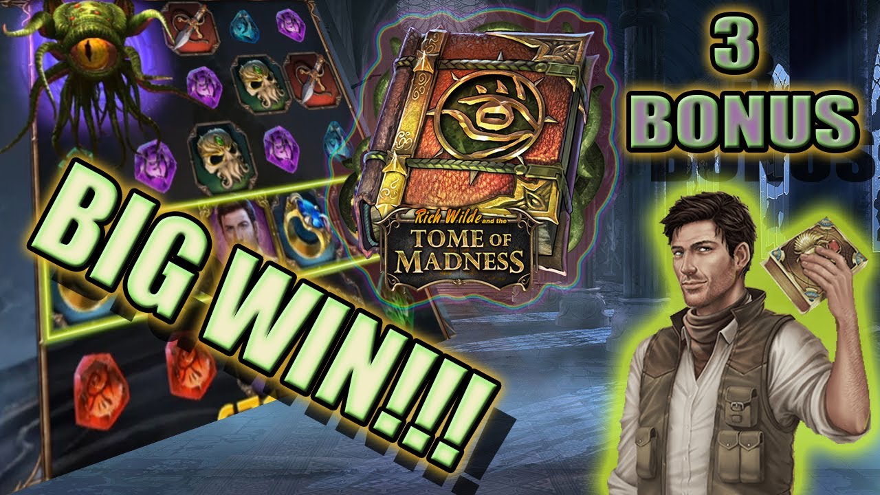 TOME OF MADNESS!!! 📝 BIG WIN!!! 💲 3 BONUS EN LA MISMA SESIÓN!! SLOTS ...