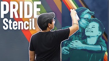 How I Paint a Multi Layer Stencil [PRIDE]