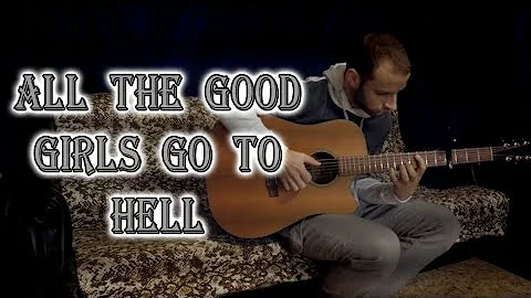 Billie Eilish - all the good girls go to hell (fingerstyle guitar cover, tabs)