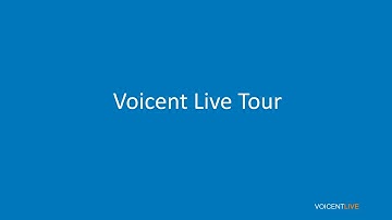 Voicent Live - Quick Tour
