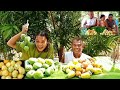 Picking green mango and yellow cashew mukbang  palawan philippines