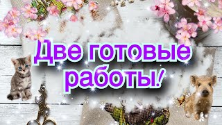 346. ДВЕ готовые работы в одном видео: кот и кабан от О.Ланкевич