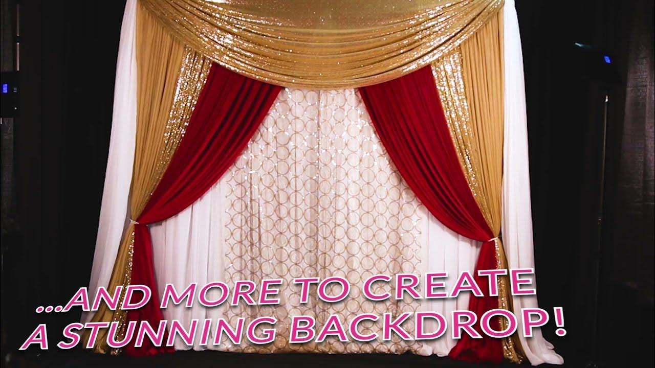 How to SEtup An Easy Double Layer Backdrop Tutorial Step by Step YouTube