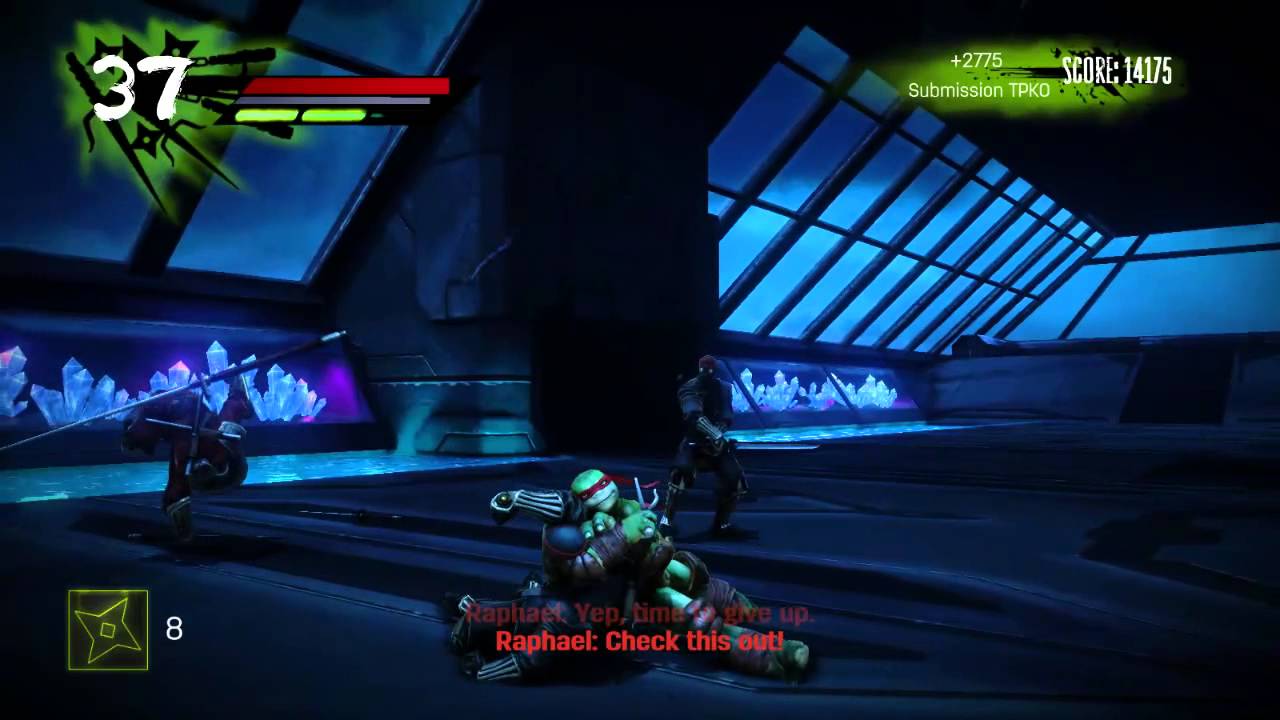 TMNT OOTS Shredder's Lair Challenge Mode Raphael YouTube