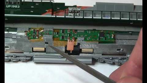 How to install a Digitrax decoder into a Kato N scale SD 70ace.
