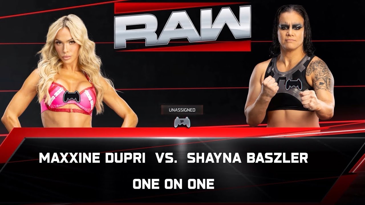 WWE 2K25 RAW - Maxxine Dupri vs Shayna Baszler