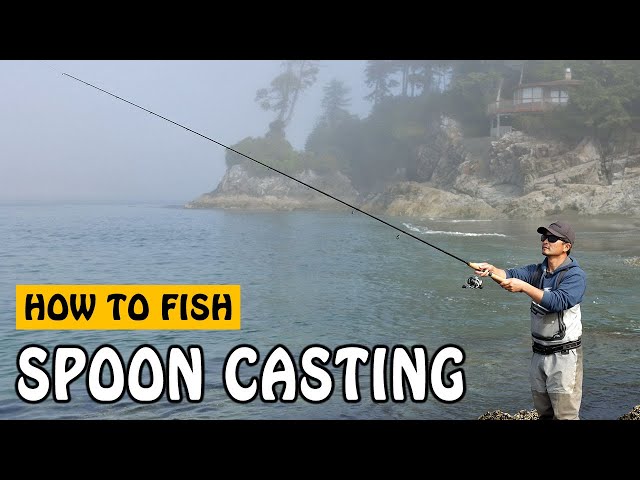 How to Cast a Fishing Spoon for Salmon and Trout #fishingtutorial