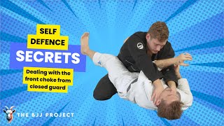 Defending a Front Choke from Closed Guard
