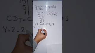 Cantidad de Divisores Compuestos de 120 / Aritmética