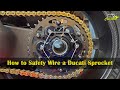 How to Safety Wire a Ducati Sprocket