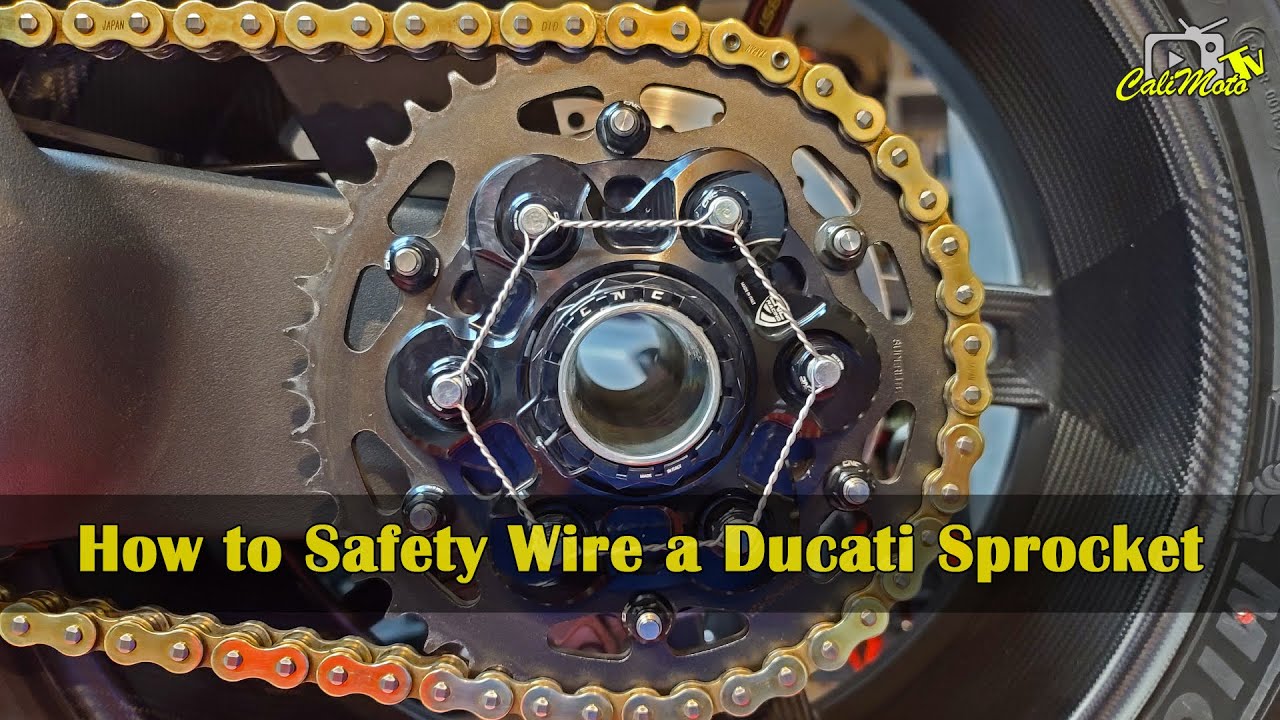 How to Safety Wire a Ducati Sprocket YouTube
