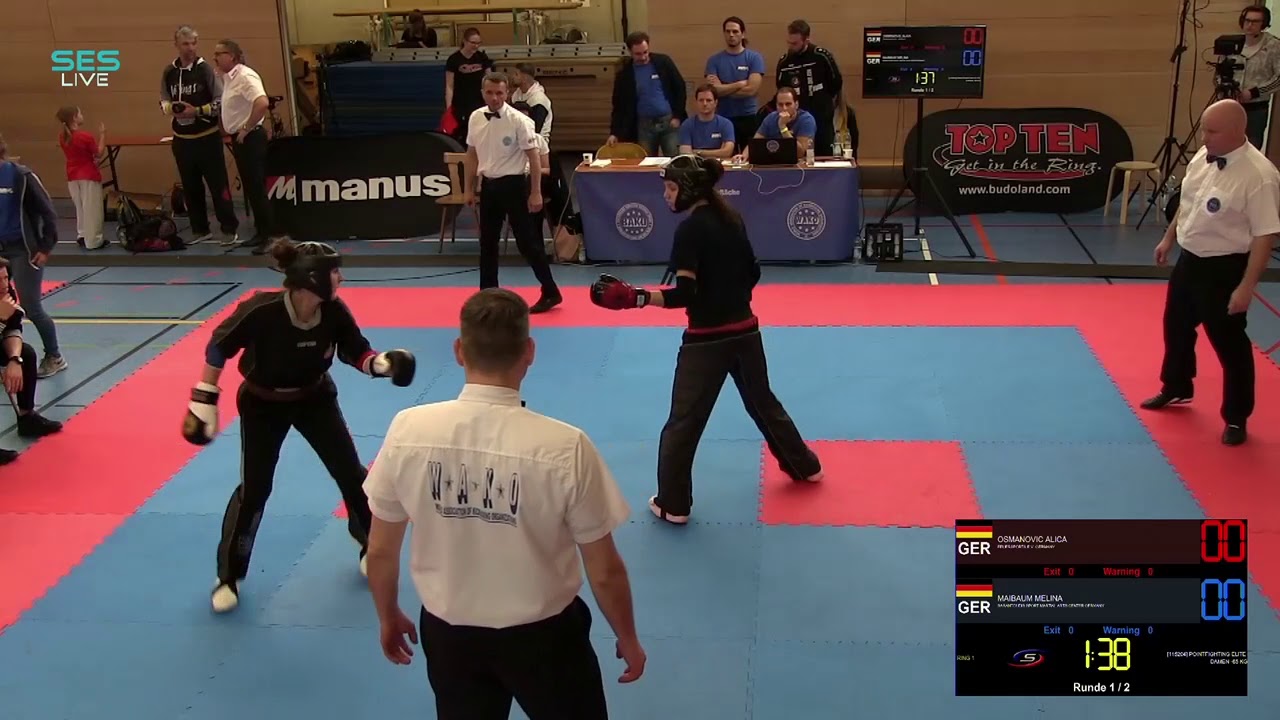 German Open 2018 - Pointfighting Tatami 1 - Teil 2