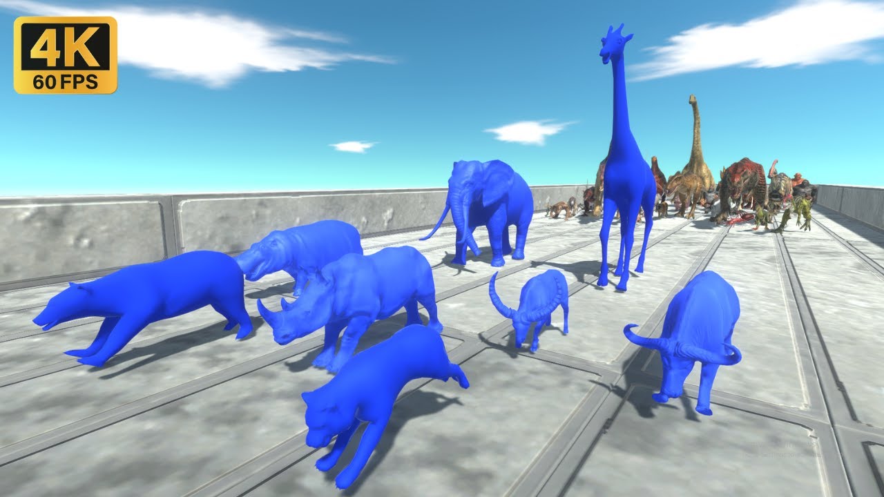 Race to eat Blue Animals - Animal Revolt Battle Simulator