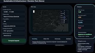 Harvard Data Science Initiative - Sustainable AI Tool (demo)